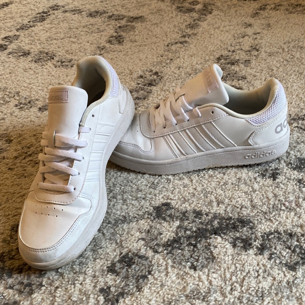 White Adidas shoes